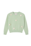 Meisjes Pull long sleeves NEL-SG-12-H van Someone in de kleur MINT in maat 134.