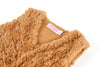 Meisjes Gilet teddy YARA-SG-13-M van Someone in de kleur LIGHT COGNAC in maat 128.