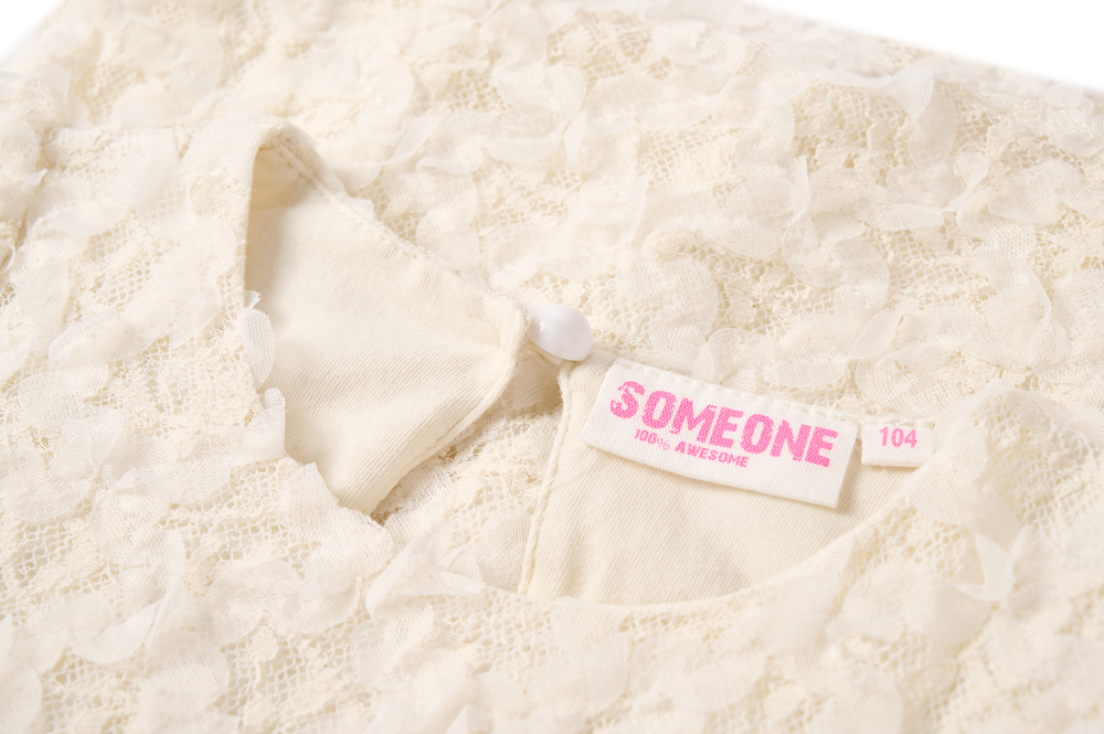 Meisjes Top Lace AISHA-SG-21-H van Someone in de kleur ECRU in maat 134.