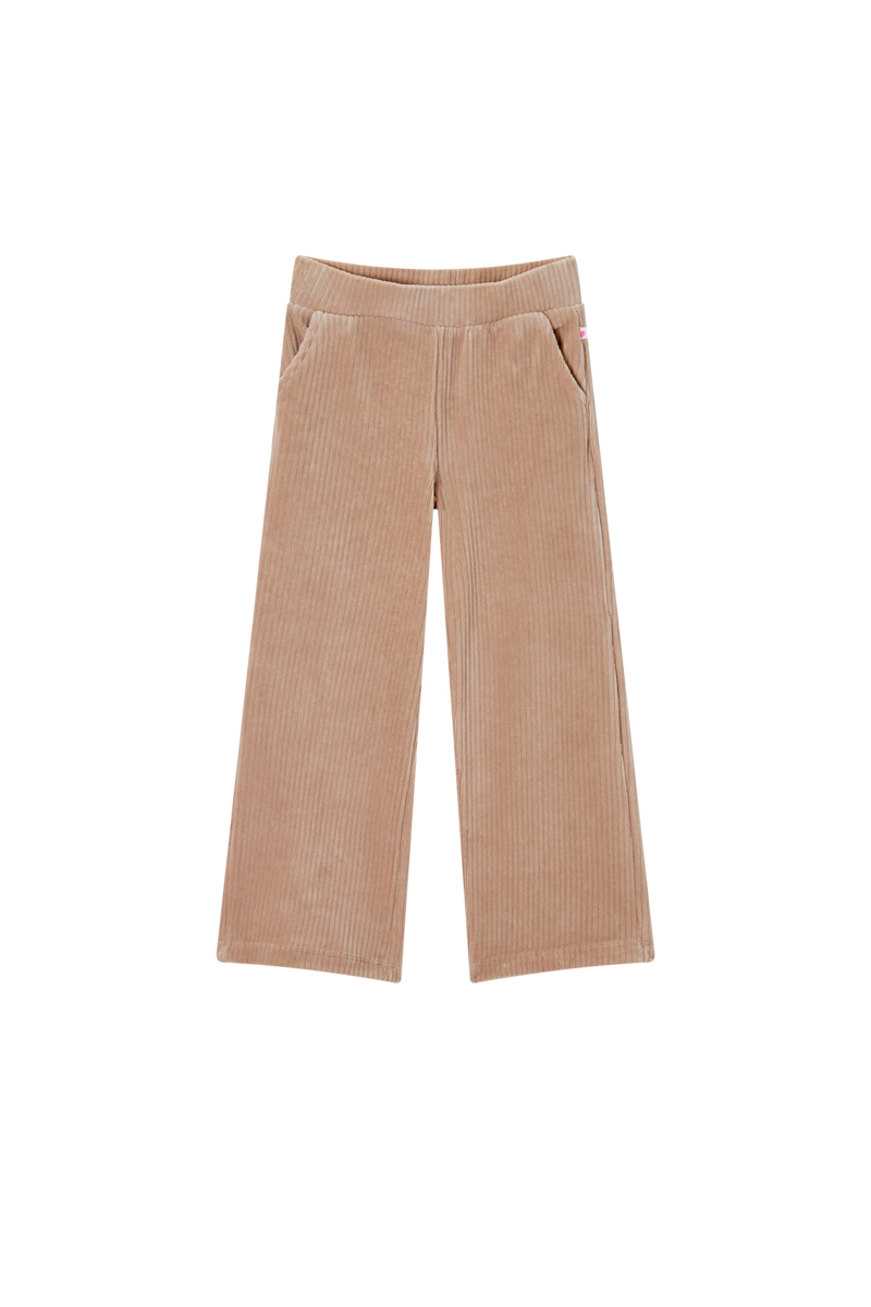 Meisjes Pants wide fit ELSIE-SG-37-F van Someone in de kleur BEIGE in maat 128.