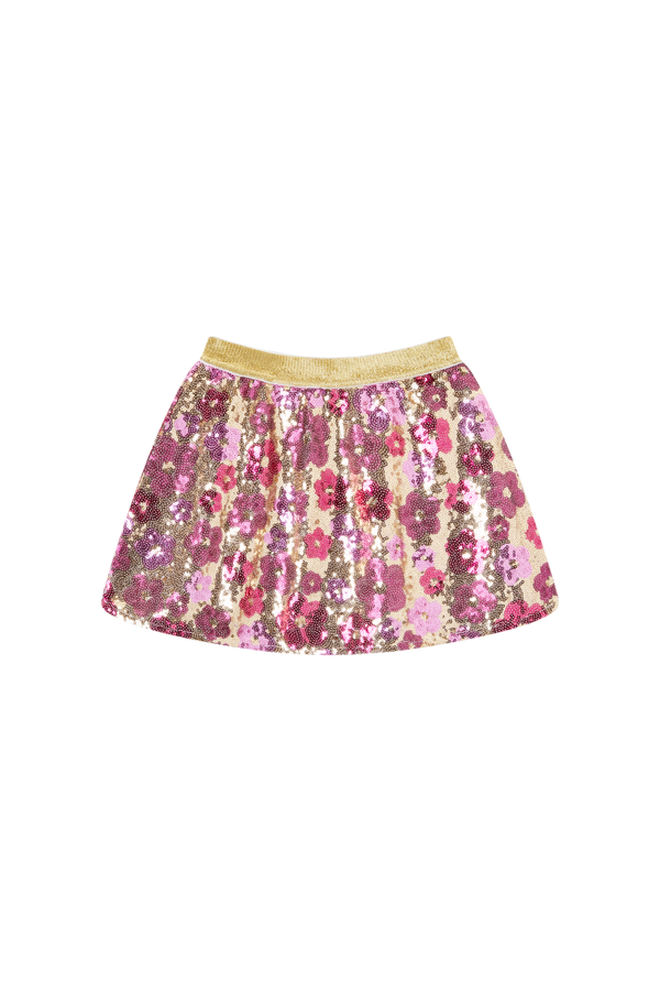 Meisjes Skirt flowers MAGALI-SG-41-F van Someone in de kleur GOLD in maat 128.