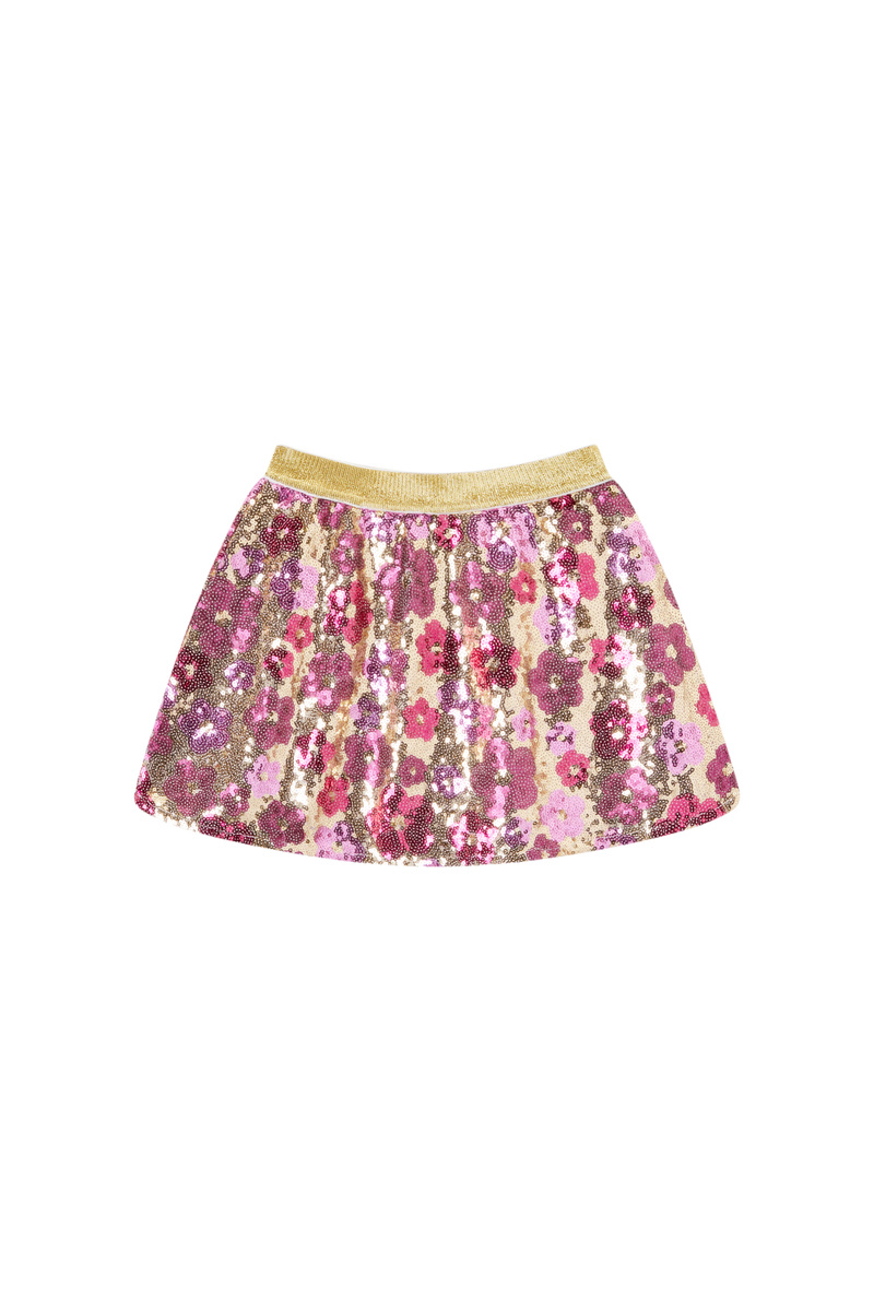 Meisjes Skirt flowers MAGALI-SG-41-F van Someone in de kleur GOLD in maat 128.