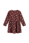 Meisjes Sweatdress hearts MAGALI-SG-52-H van  in de kleur MEDIUM BORDEAUX in maat 128.