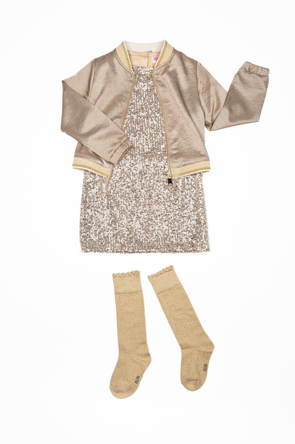 Meisjes Jacket ADEL-SG-60-P van  in de kleur GOLD in maat 134.