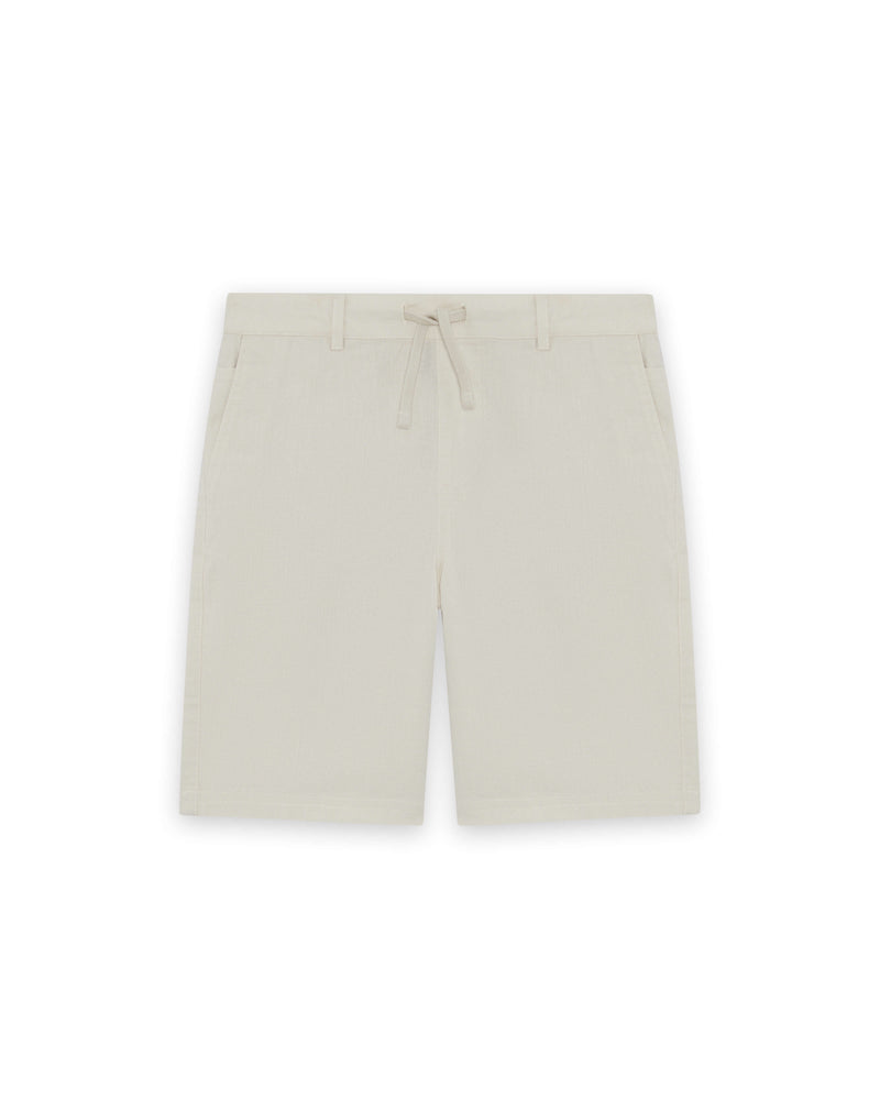 Jongens Linen Blend Short van Lyle & Scott in de kleur Cove in maat 170-176.