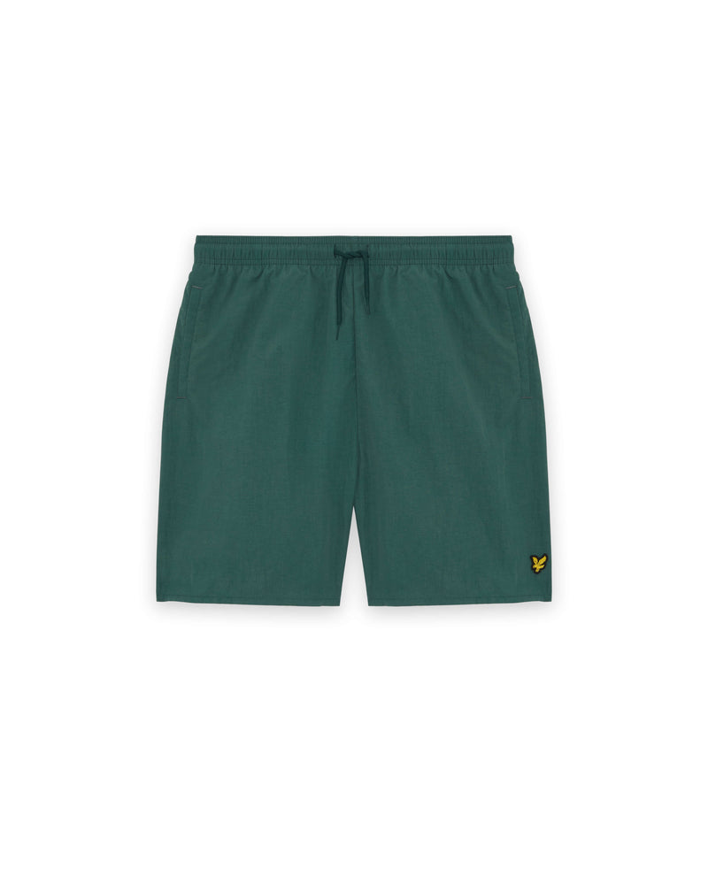 Jongens Plain Swim Short van Lyle & Scott in de kleur Everglade in maat 170-176.