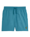Jongens Plain Swim Short van Lyle & Scott in de kleur X579 Blue Storm in maat 170-176.