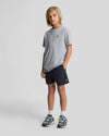 Jongens Plain Swim Short van Lyle & Scott in de kleur Z271 Dark Navy in maat 170-176.
