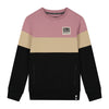 Jongens Sweater Sjoerd Rose van Skurk in de kleur Colourblock rose in maat 170.