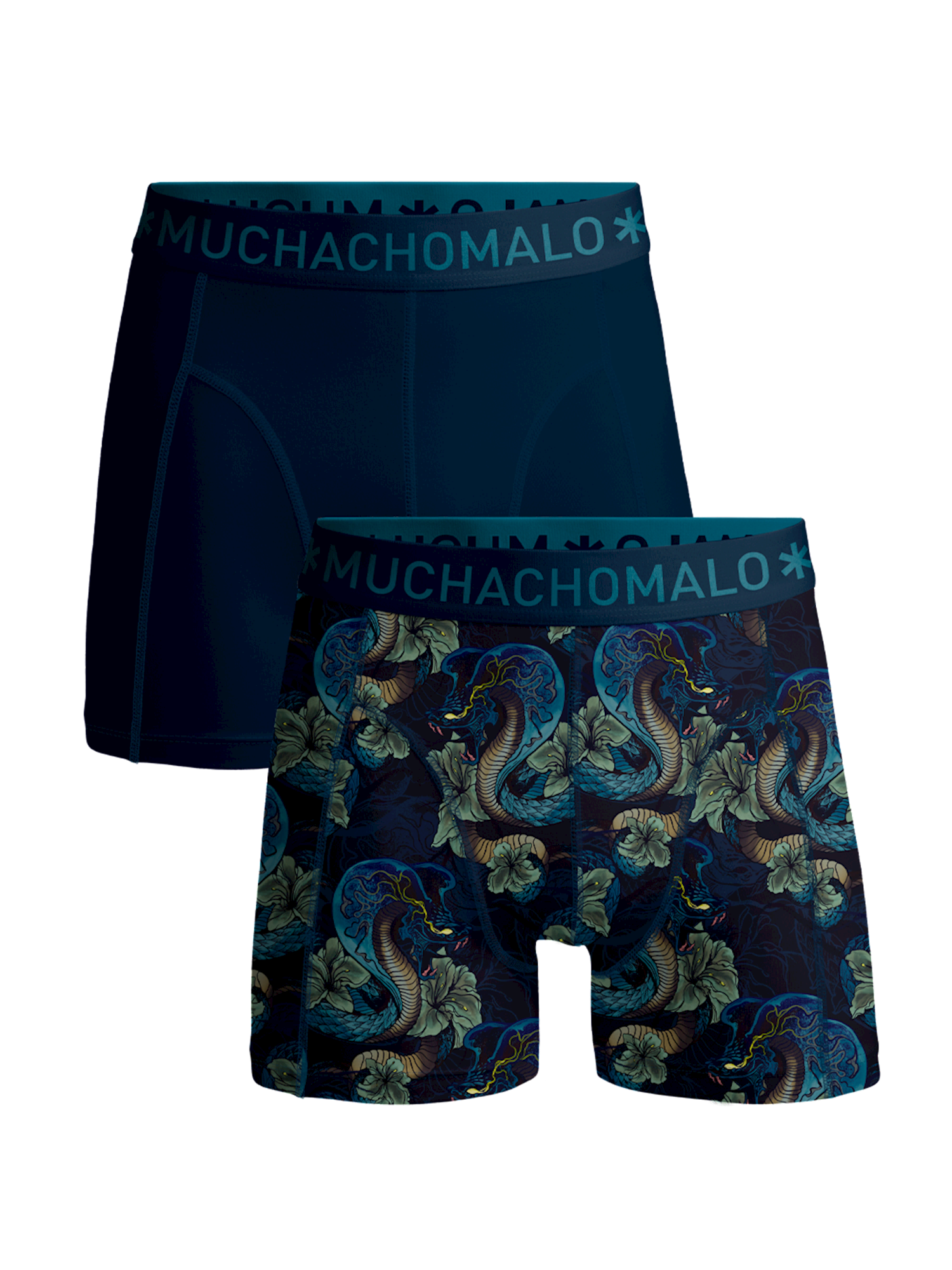 Muchachomalo Boys 2-pack shorts Snake (cotton modal)