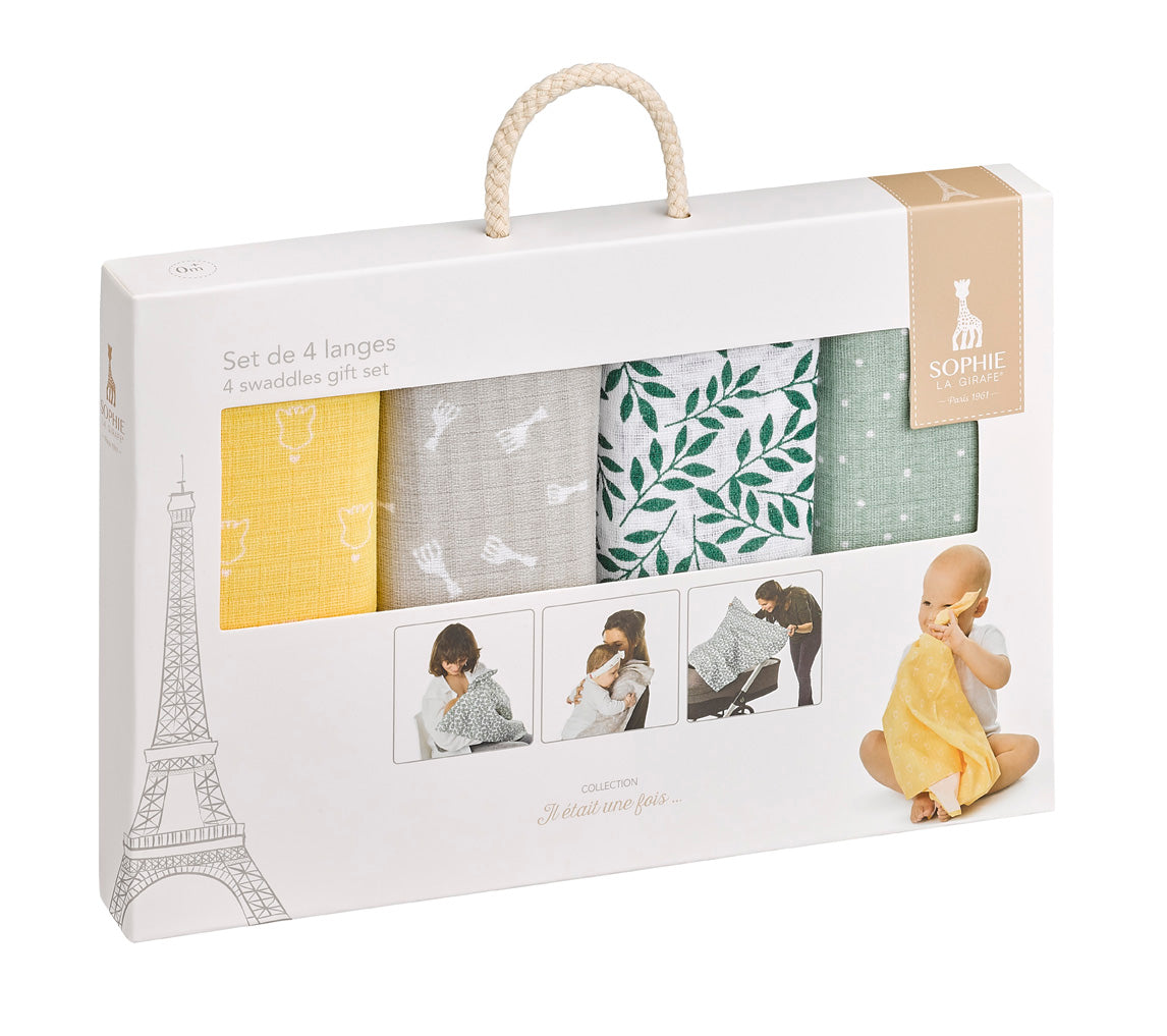 Kleine Giraf - Sophie de giraf Giftset hydrofiel doeken