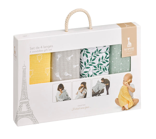 Kleine Giraf - Sophie de giraf Giftset hydrofiel doeken