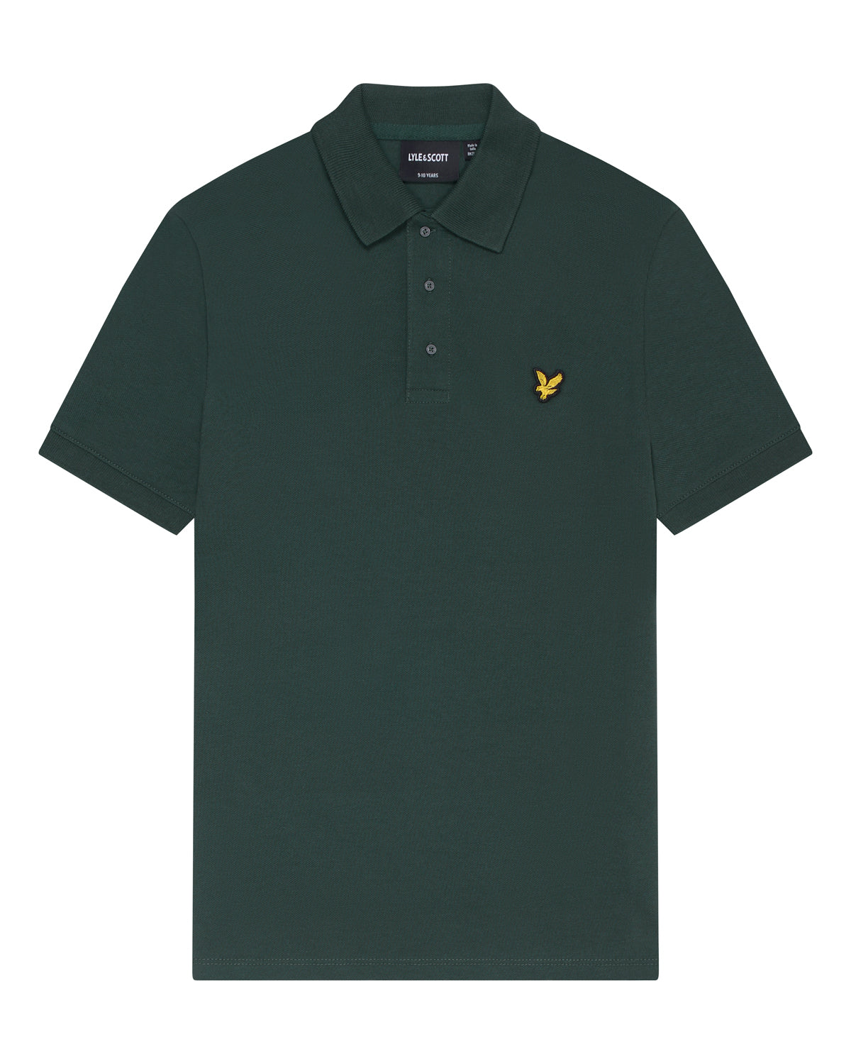 Jongens Plain Polo Shirt van Lyle & Scott in de kleur Argyle Teal in maat 170-176.