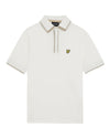 Jongens Concealed Placket Polo Shirt van Lyle & Scott in de kleur X157 Chalk in maat 170-176.