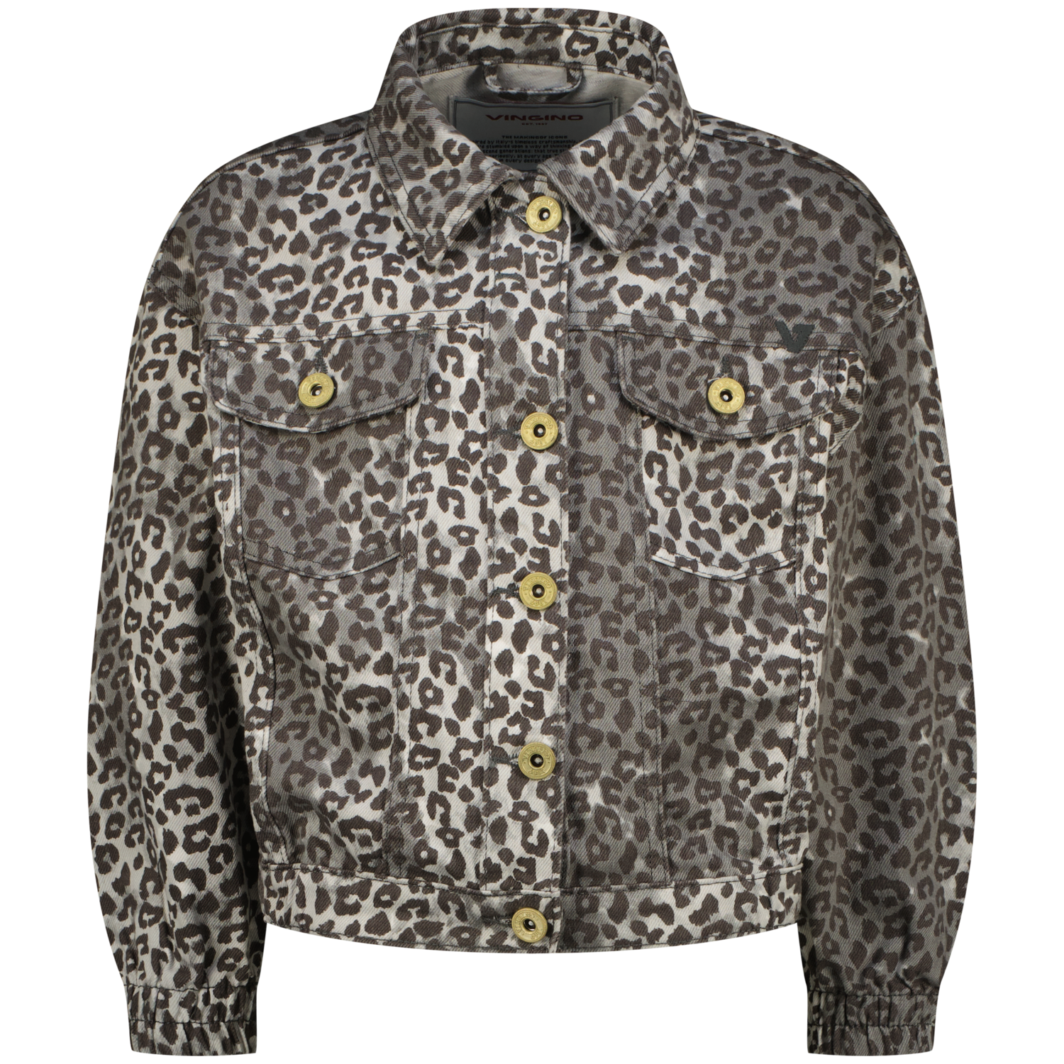 Vingino Denim Jacket Tori Leopard