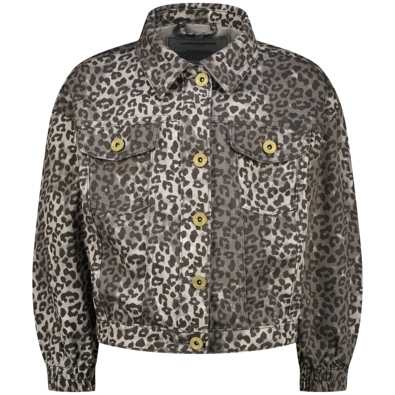 Vingino Denim Jacket Tori Leopard