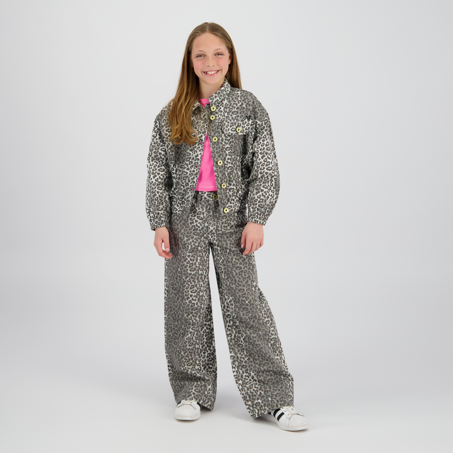 Vingino Denim Jacket Tori Leopard