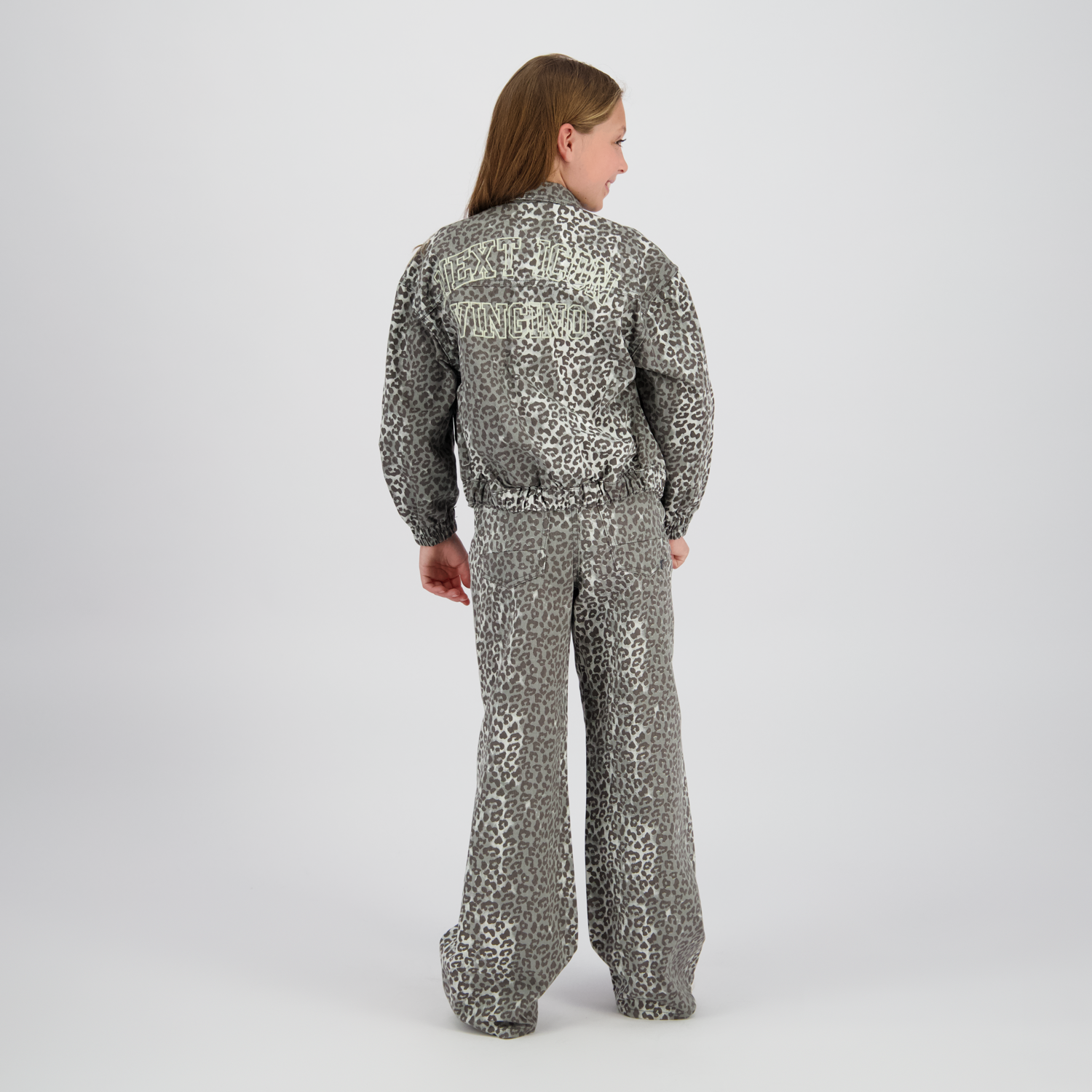 Vingino Denim Jacket Tori Leopard