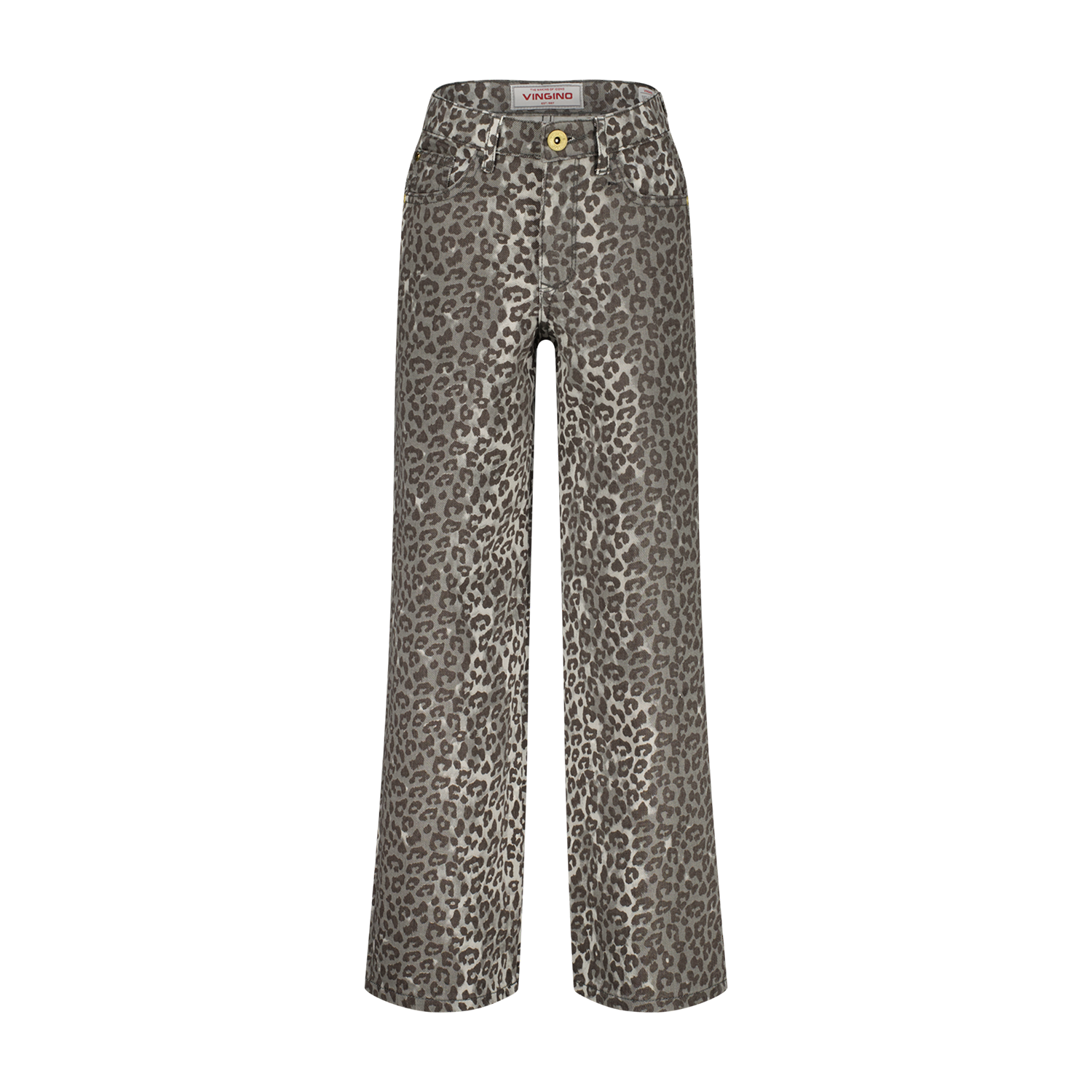 Vingino Jeans Extra wide leg fit Cassie Leopard