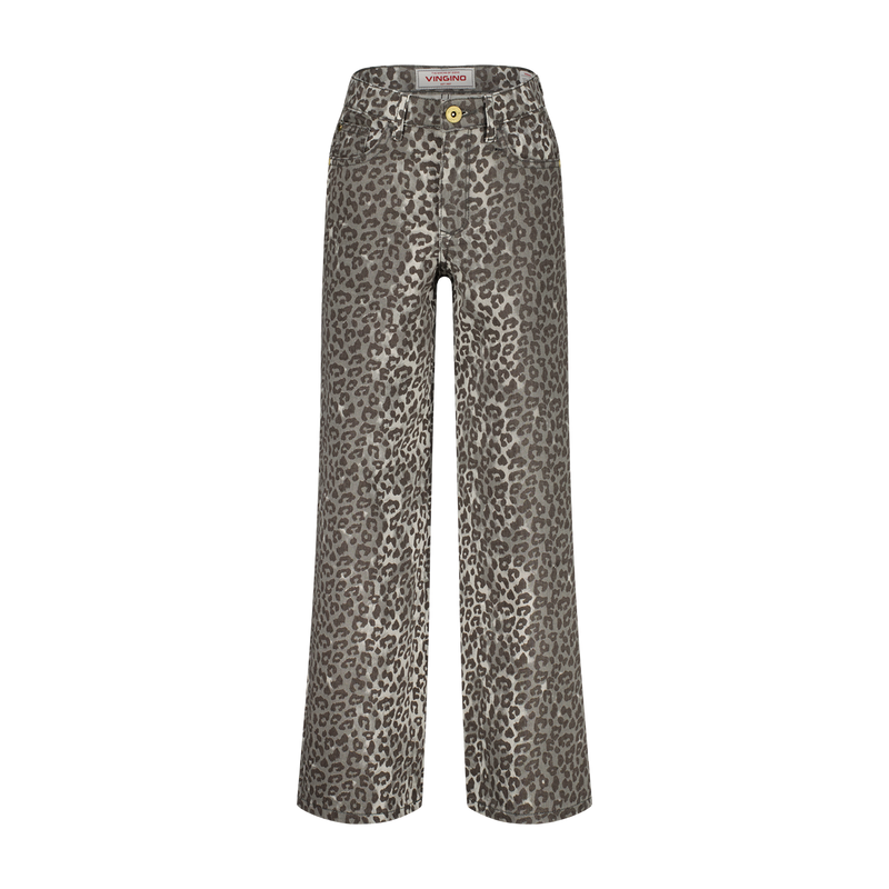 Vingino Jeans Extra wide leg fit Cassie Leopard