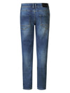 Jongens Boys Denim Straight Fit van Petrol in de kleur Medium used in maat 176.