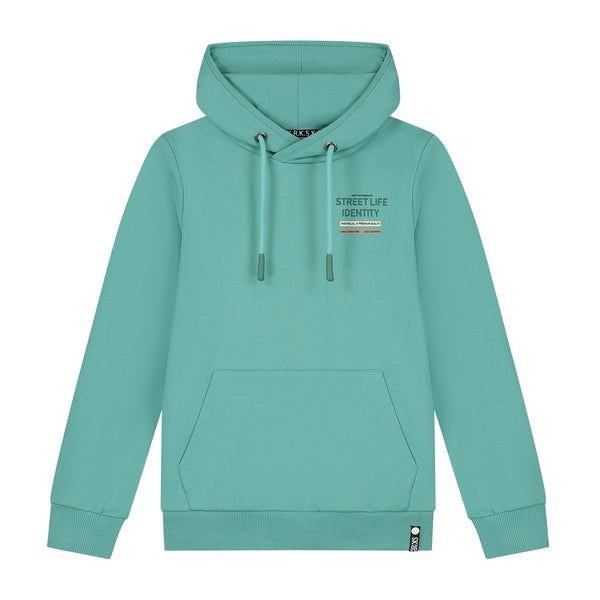 Jongens Hoodie Sunnery van Skurk in de kleur Sea Green in maat 170.