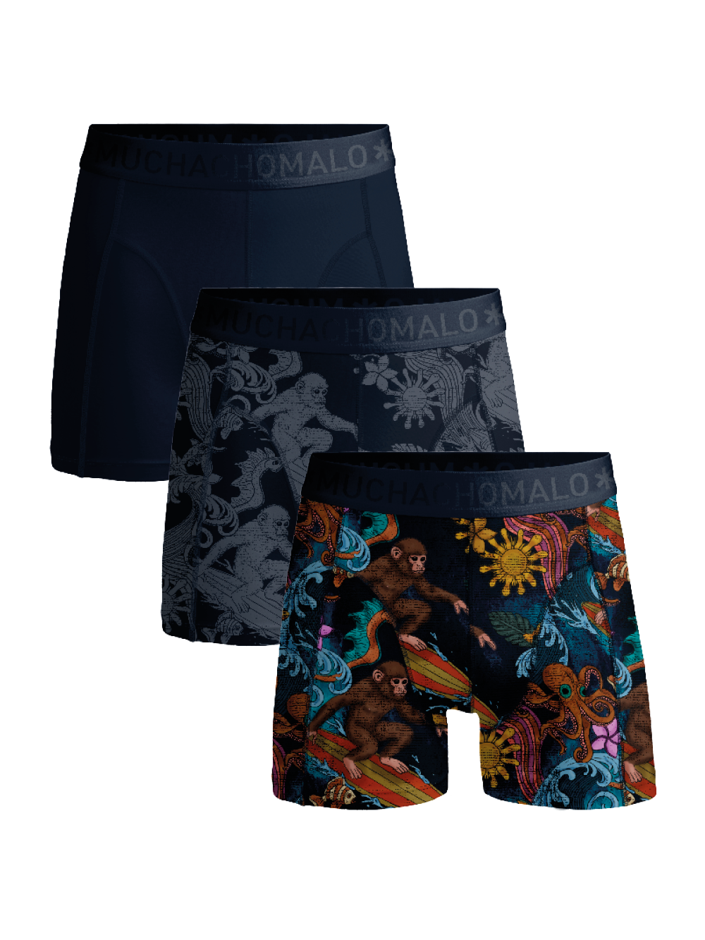 Muchachomalo Boxer 3-pack Print / Solid