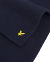 Jongens Scarf van Lyle & Scott in de kleur Z271 Dark Navy in maat One Size.