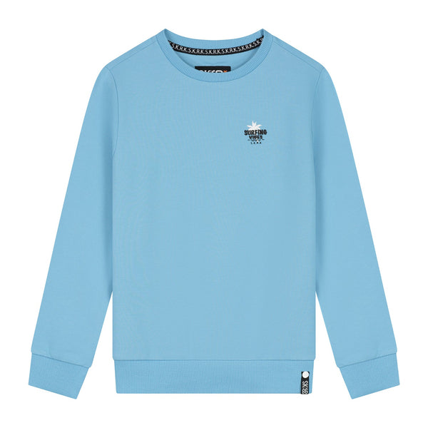 Jongens Sweater Saba van Skurk in de kleur Baby Blue in maat 170.
