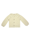 Baje Studio Saint knitted jaquard cardigan creme