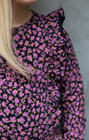 Jubel Jurk ruches AOP - Flowers For Life