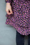Jubel Jurk ruches AOP - Flowers For Life