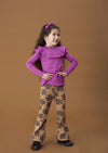Jubel Flared broek AOP - Flowers For Life
