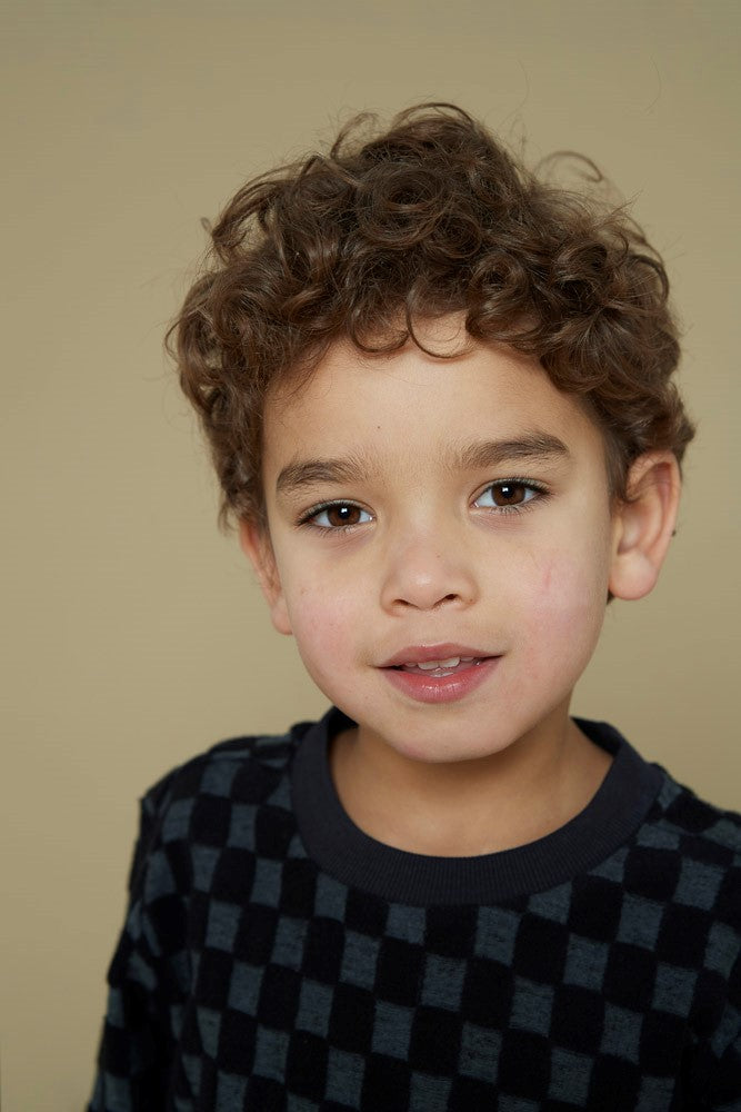 Sturdy Sweater ruit badstof - Couch Club