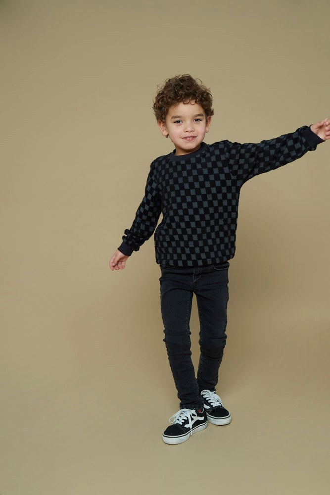 Sturdy Sweater ruit badstof - Couch Club