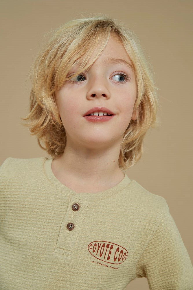 Sturdy Longsleeve wafelstructuur - Chasing Trails