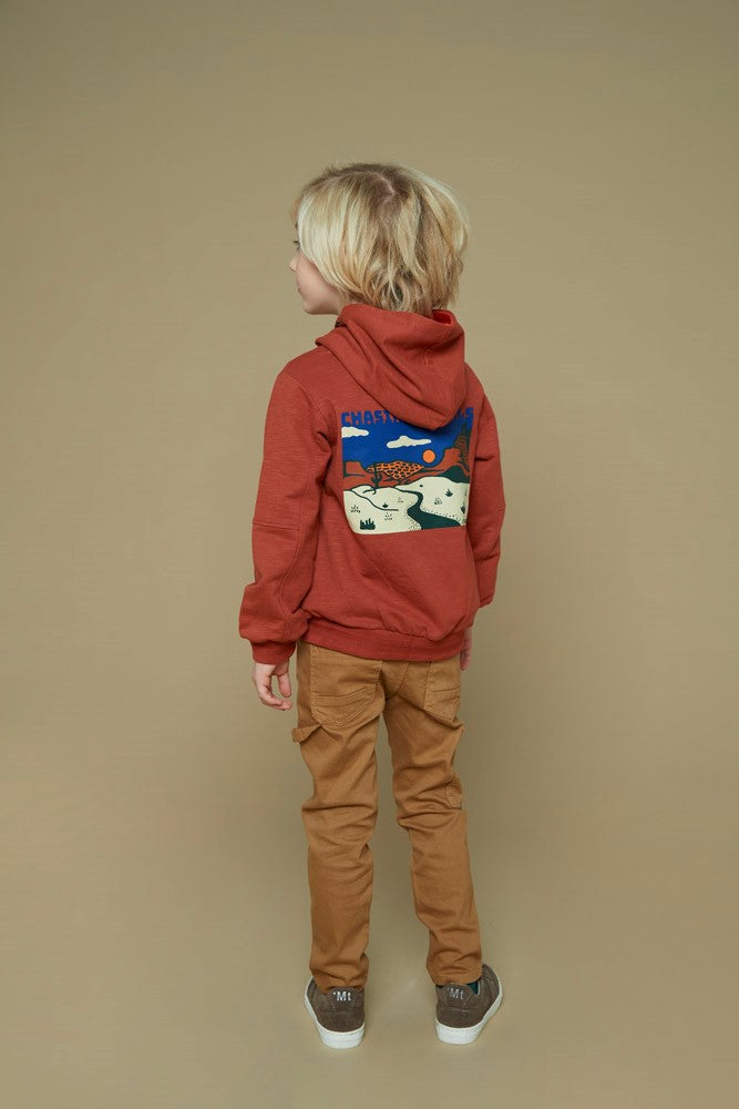 Sturdy Sweatvest met capuchon - Chasing Trails