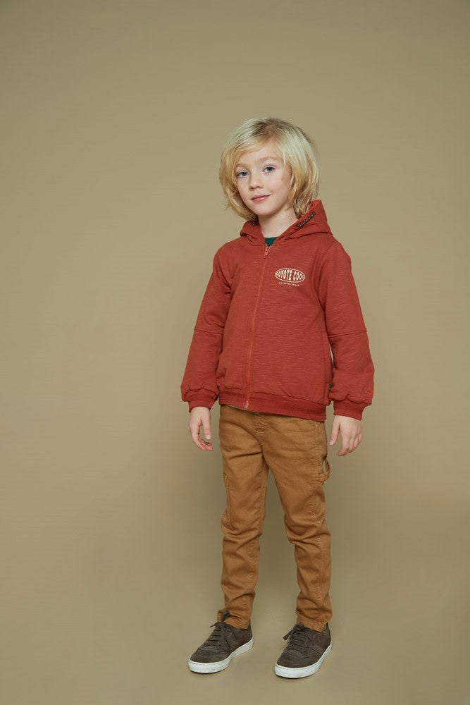 Sturdy Sweatvest met capuchon - Chasing Trails