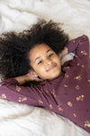 Meisjes Bonnie Bouquet - Premium Sleepwear by Feetje van Feetje in de kleur Wijn melange in maat 152.