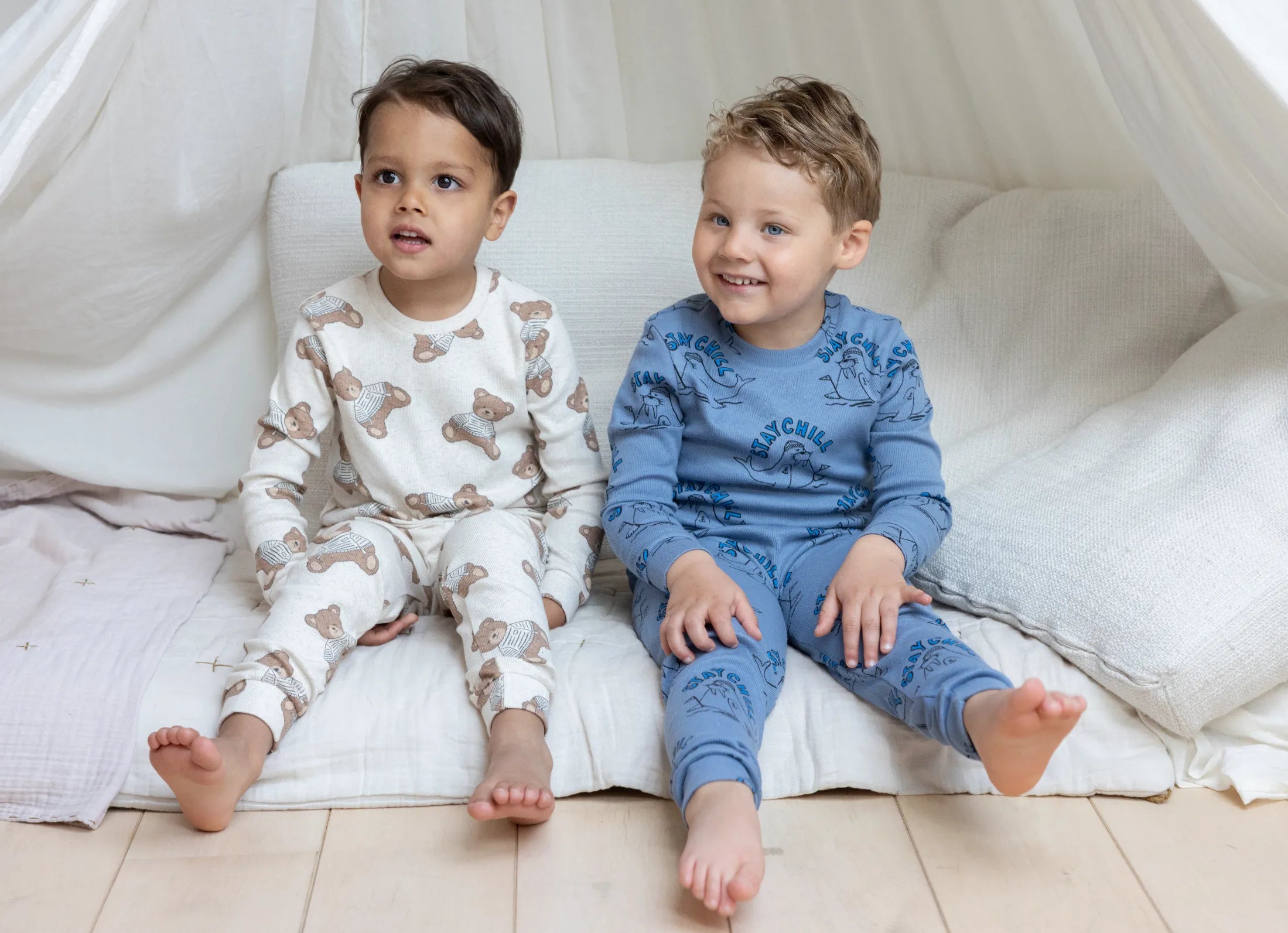 Jongens Willy Walrus - Premium Sleepwear by Feetje van Feetje in de kleur Blauw in maat 152.