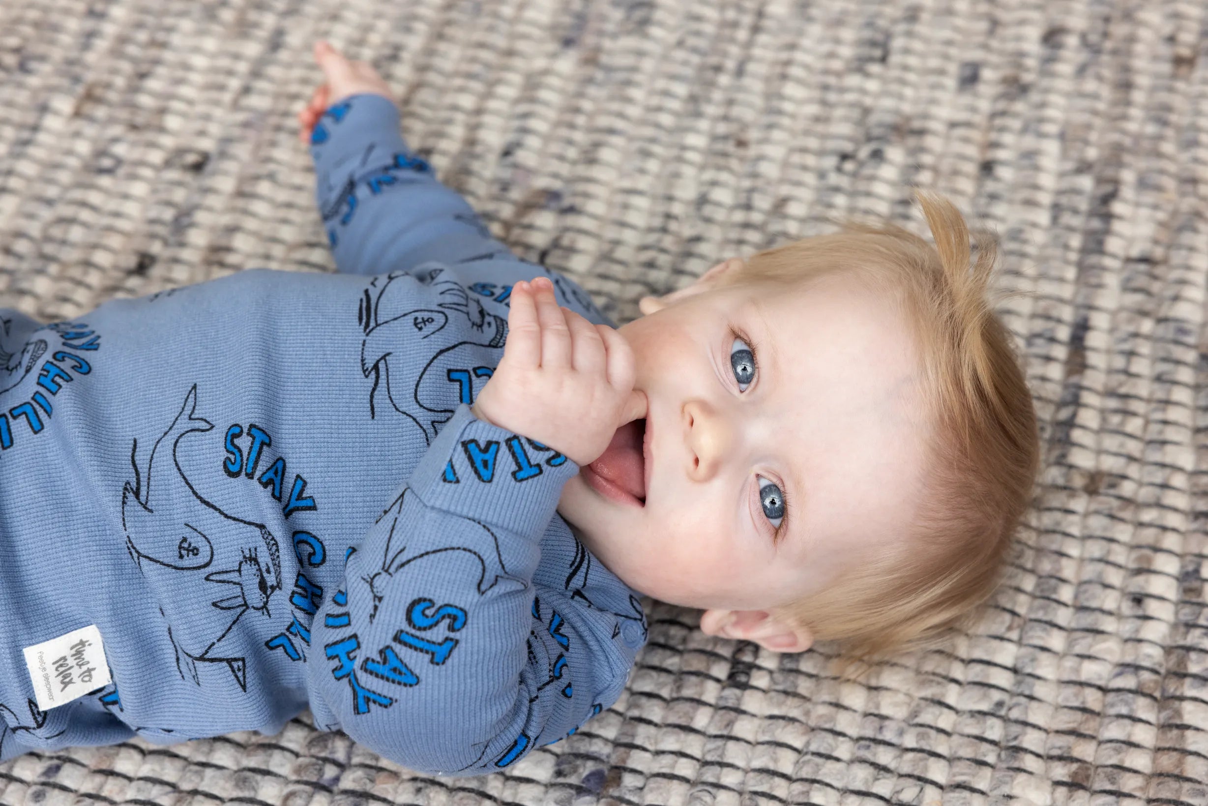 Jongens Willy Walrus - Premium Sleepwear by Feetje van Feetje in de kleur Blauw in maat 86.