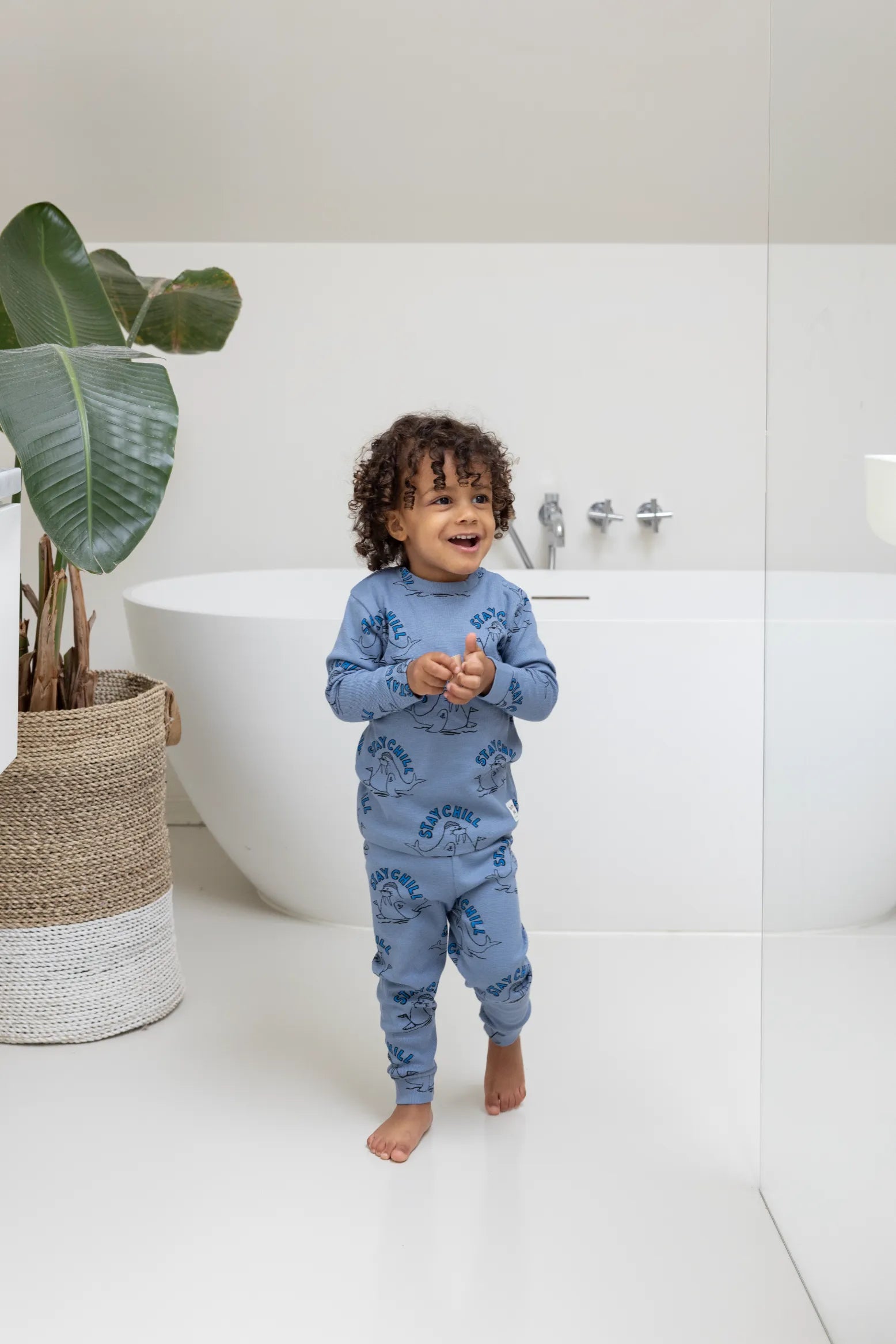 Jongens Willy Walrus - Premium Sleepwear by Feetje van Feetje in de kleur Blauw in maat 122.