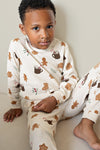 Unisex Cosy Cookie - Premium Sleepwear by Feetje van Feetje in de kleur Offwhite melange.
