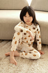 Unisex Cosy Cookie - Premium Sleepwear by Feetje van Feetje in de kleur Offwhite melange.