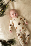 Unisex Cosy Cookie - Premium Sleepwear by Feetje van Feetje in de kleur Offwhite melange.
