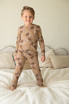 Jongens Milo Mammoth - Premium Sleepwear by Feetje van Feetje in de kleur Taupe.