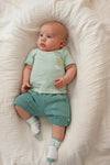Jongens T-shirt - You Croc my World van Feetje in de kleur Mint in maat 86.