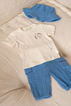Jongens T-shirt - Sssiesta van Feetje in de kleur Offwhite in maat 86.