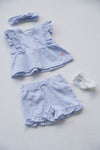 Meisjes Top streep crinkle - Sea La Vie van Feetje in de kleur Lavendel in maat 86.