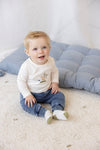 Jongens Longsleeve - Safari Savage van Feetje in de kleur Offwhite in maat 86.